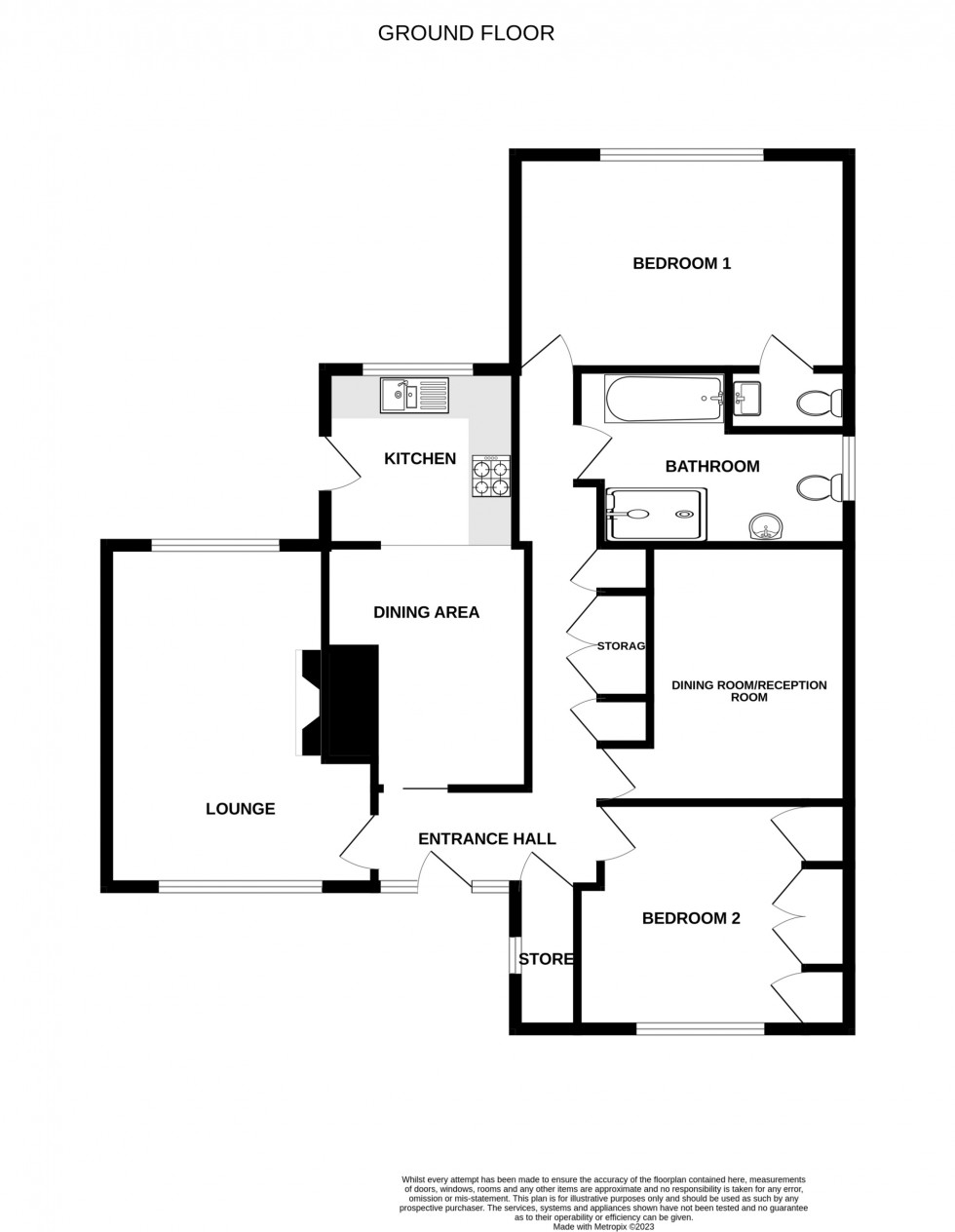 Floorplan for Butterfield Crescent, Swanwick, DE55