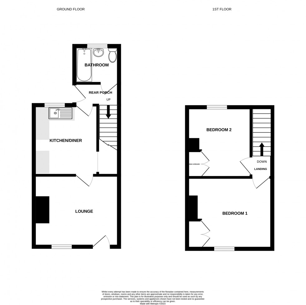 Floorplan for Alma Street, alfreton, DE55