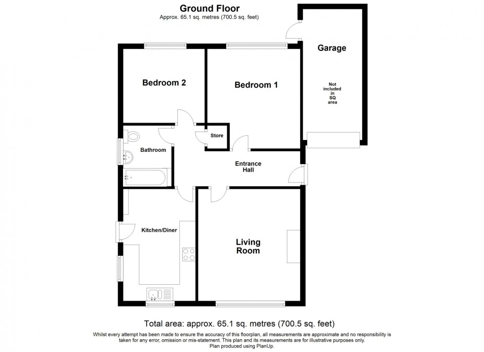 Floorplan for Cromwell Drive, Swanwick, DE55