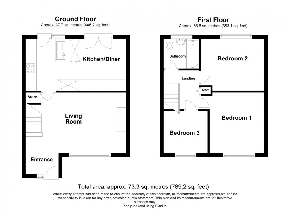 Floorplan for Alberta Avenue, Selston, NG16