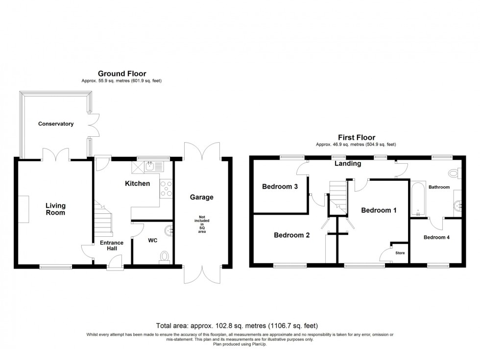 Floorplan for Hawthorne Avenue, Tibshelf, DE55