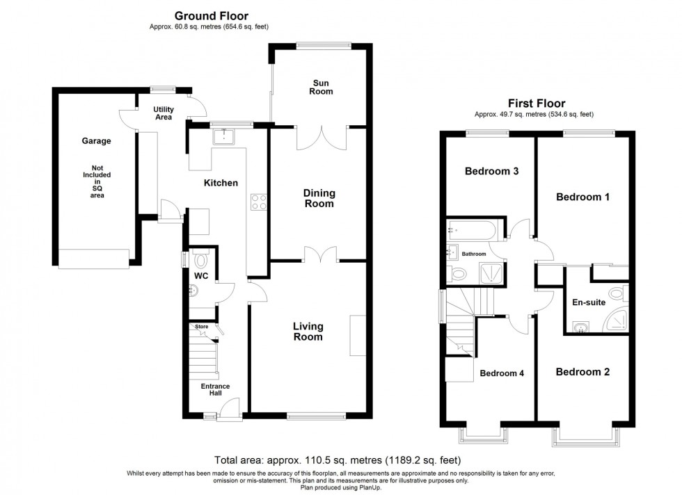 Floorplan for Buckingham Close, Swanwick, DE55
