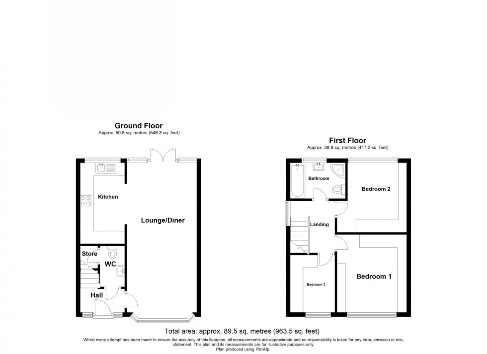 Floorplan for Goose Green Lane, Shirland, DE55