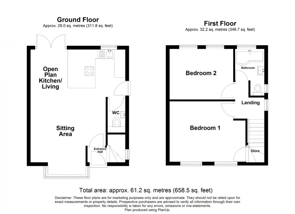 Floorplan for Peasehill, Alfreton, DE55