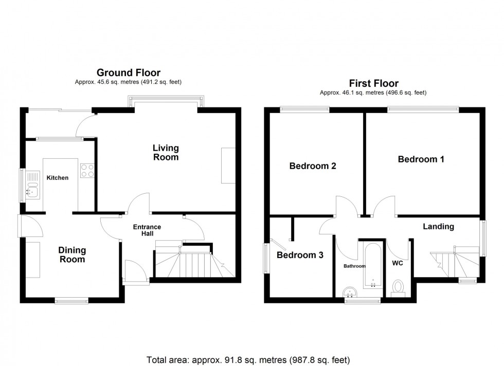 Floorplan for Parkhouse Drive, South  Normanton, DE55