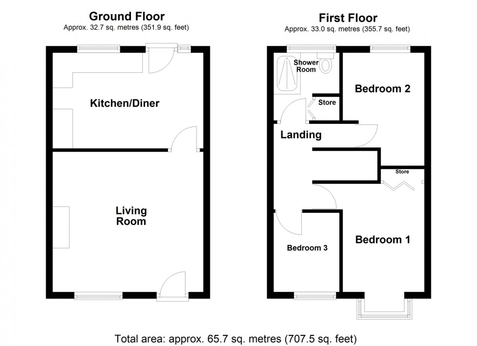Floorplan for New Street, South Normanton, DE55