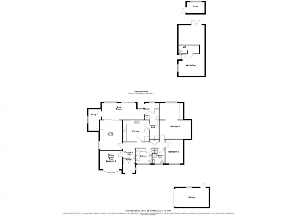 Floorplan for Main Road, Pentrich, DE5