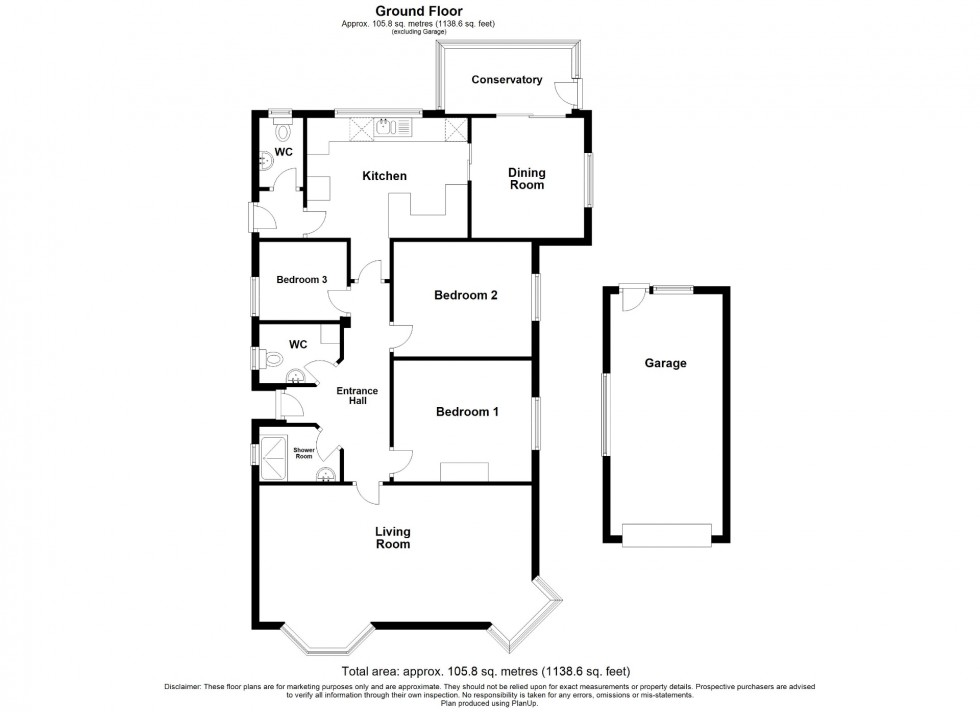 Floorplan for Church Lane, Selston, NG16