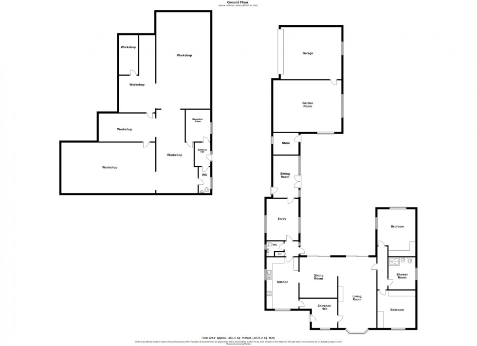 Floorplan for Town Street, Pinxton, NG16