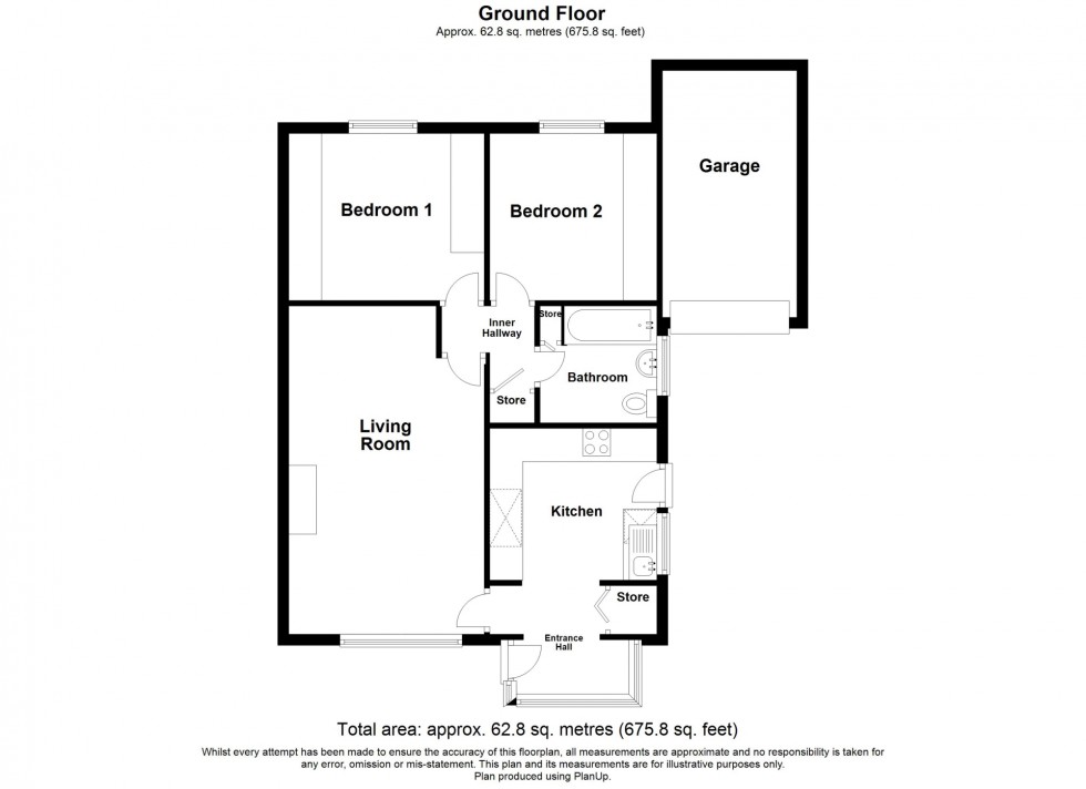 Floorplan for Iona Close, Tibshelf, DE55