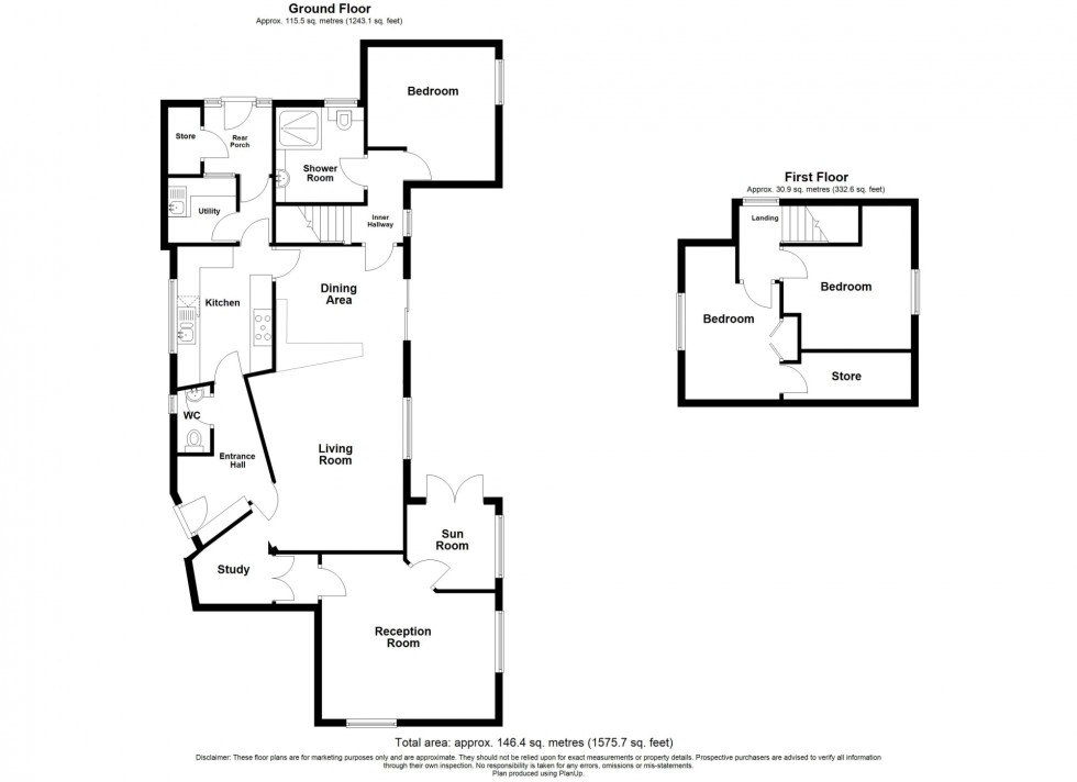Floorplan for Nottingham Road, Ripley, DE5