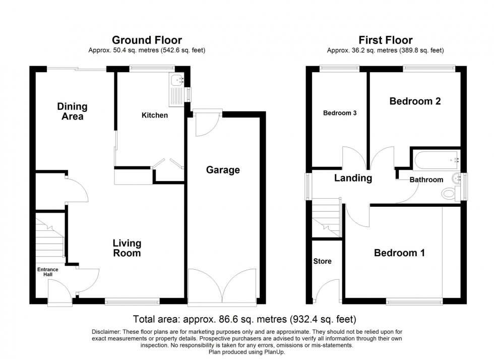 Floorplan for Town End, Shirland, DE55