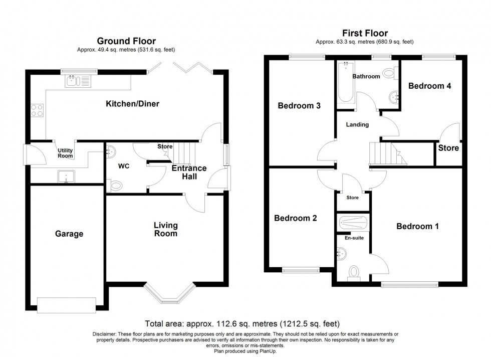 Floorplan for Main Road, Morton, DE55