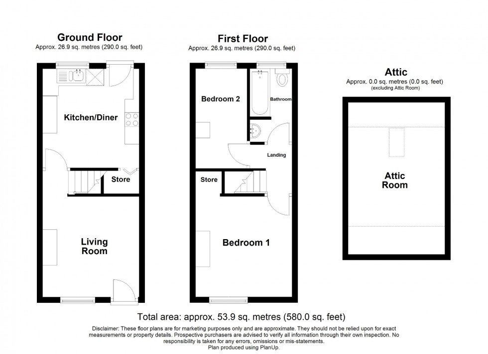 Floorplan for Erewash Street, Pye Bridge, DE55