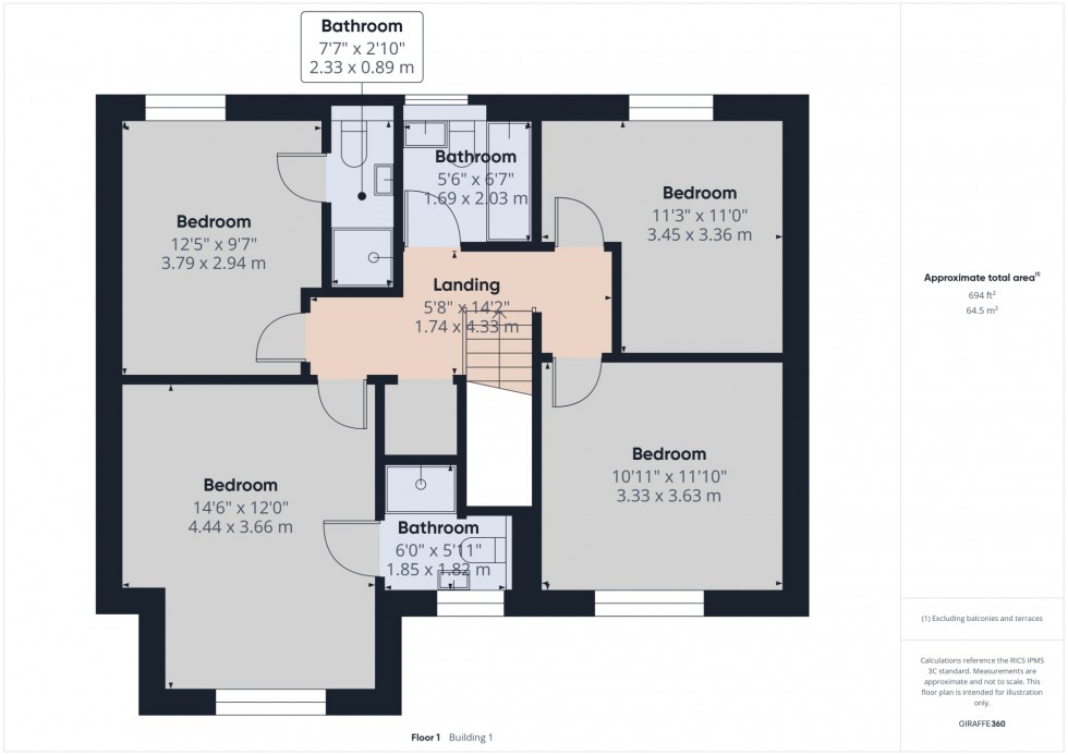 Floorplan for Matlock Road, Wessington, DE55