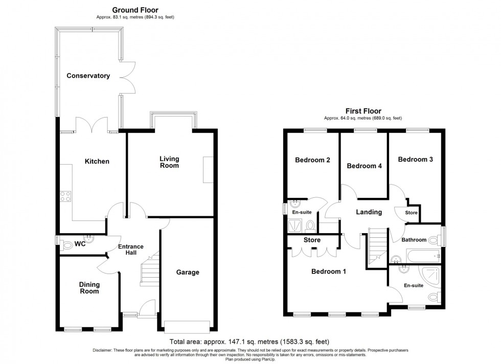 Floorplan for Buntingbank Close, South Normanton, DE55
