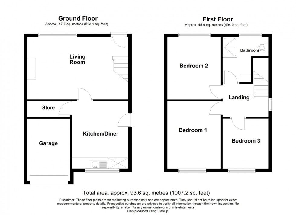 Floorplan for High Street, Stonebroom, DE55