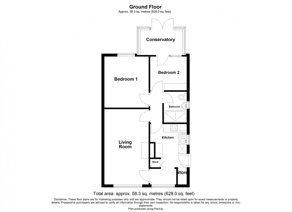 Floorplan for Corn Close, South Normanton, DE55