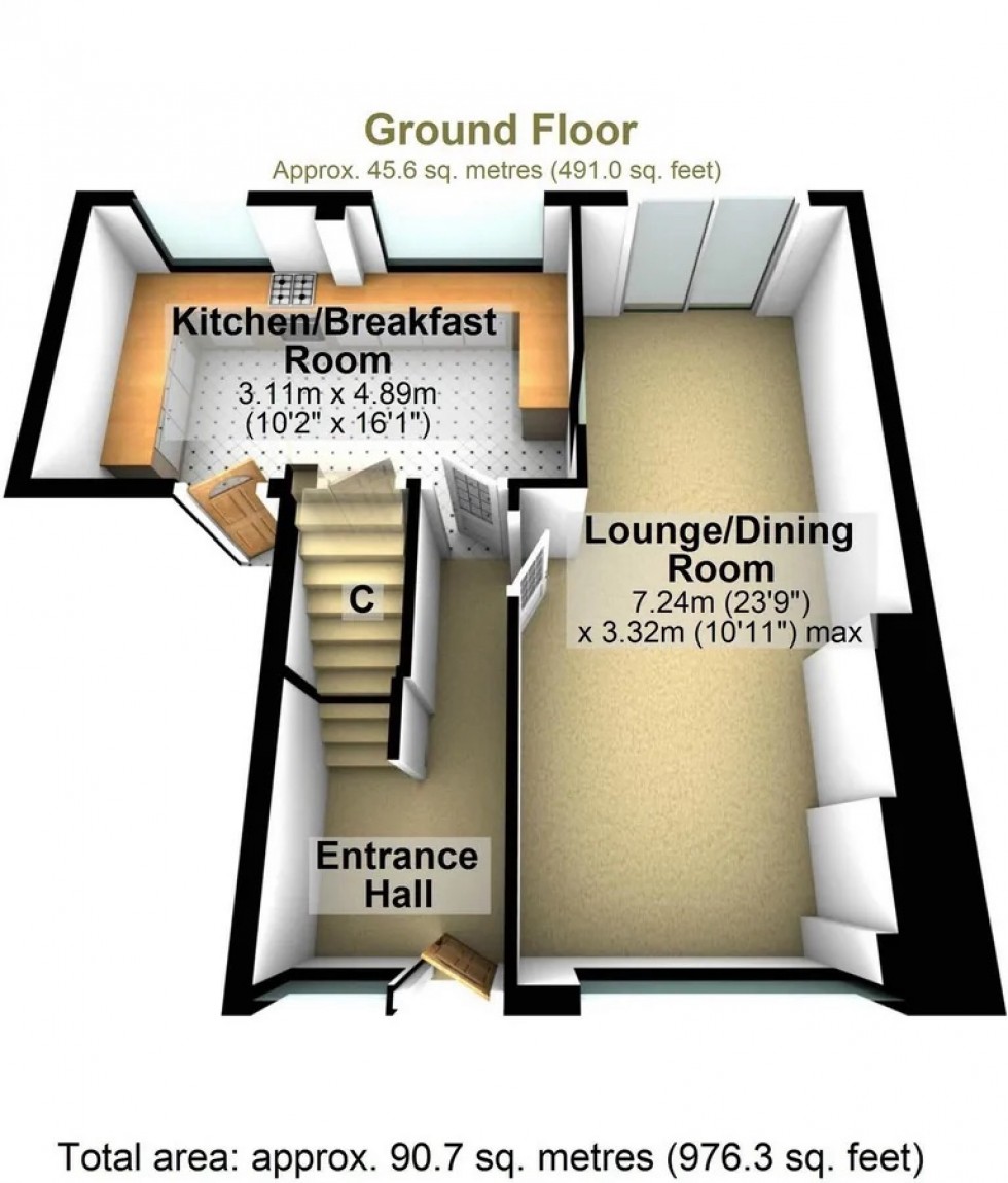 Floorplan for Dale Close, Stonebroom, DE55