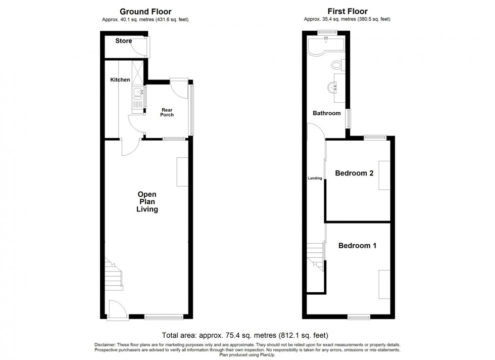 Floorplan for Victoria Street, South Normanton, DE55