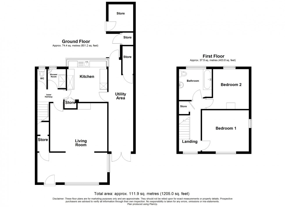 Floorplan for High Street, Stonebroom, DE55