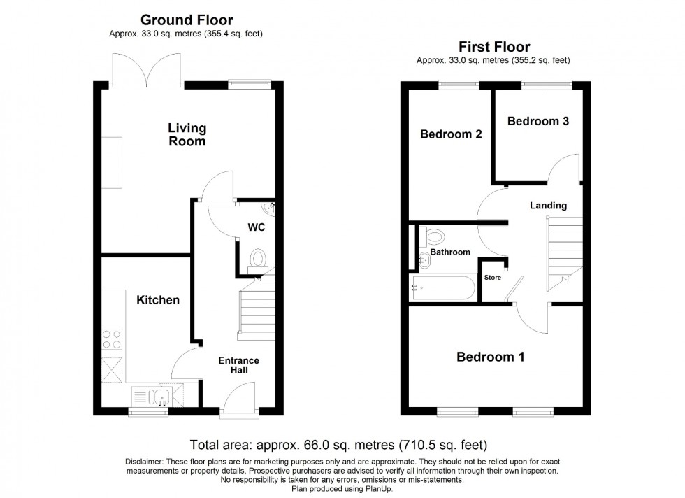 Floorplan for Spring Gardens, Wessington, DE55