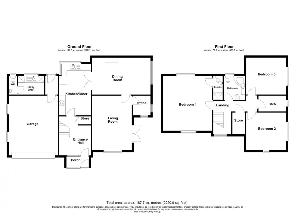 Floorplan for Main Road, Underwood, NG16