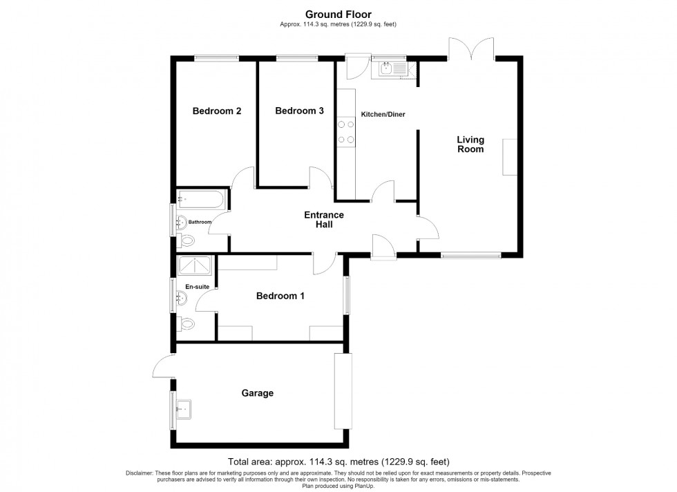 Floorplan for Platt Street, Pinxton, NG16