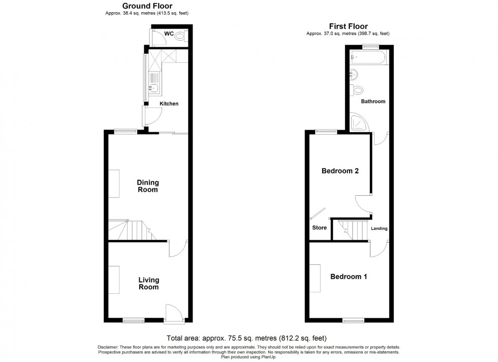 Floorplan for Grange Street, Alfreton, DE55