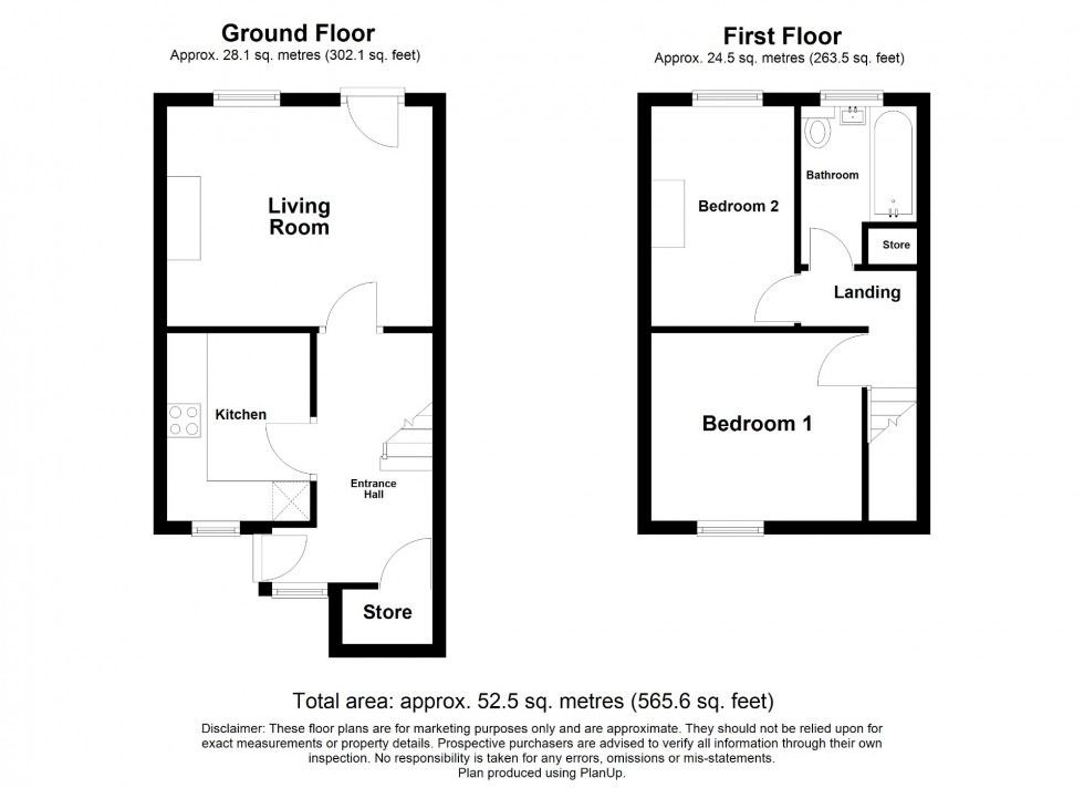 Floorplan for High Street, Riddings, DE55