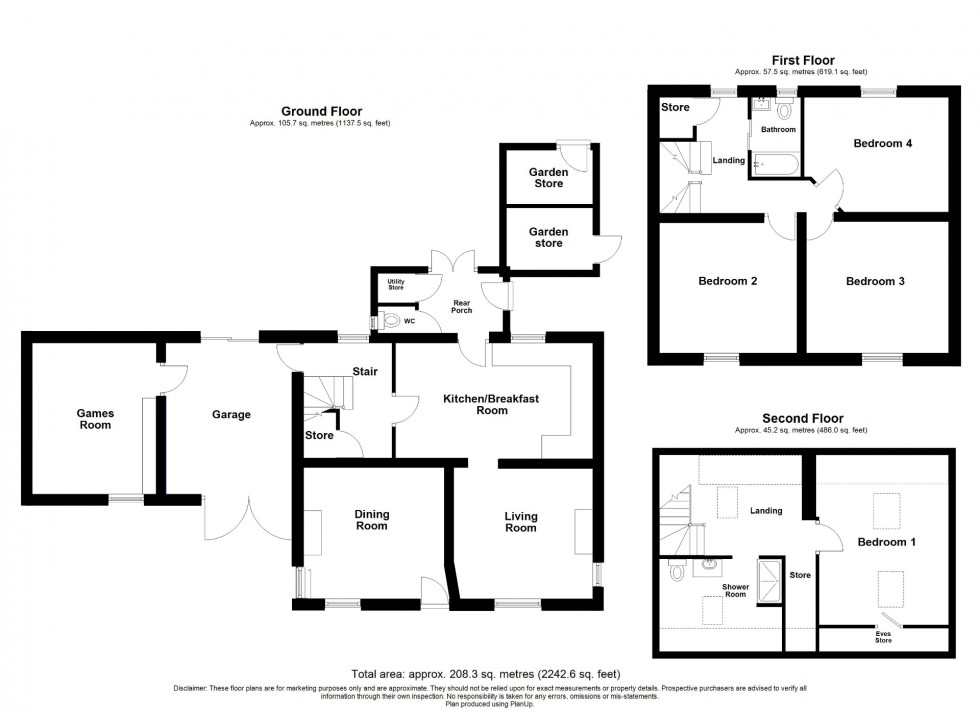 Floorplan for Crich Common, Fritchley, DE56