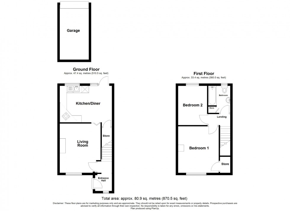 Floorplan for Vicarage Mews, Riddings, DE55