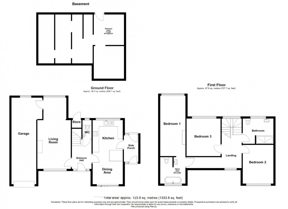 Floorplan for Hickton Road, Swanwick, DE55
