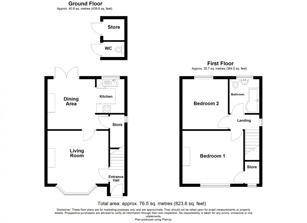 Floorplan for Chewton Street, Eastwood, NG16