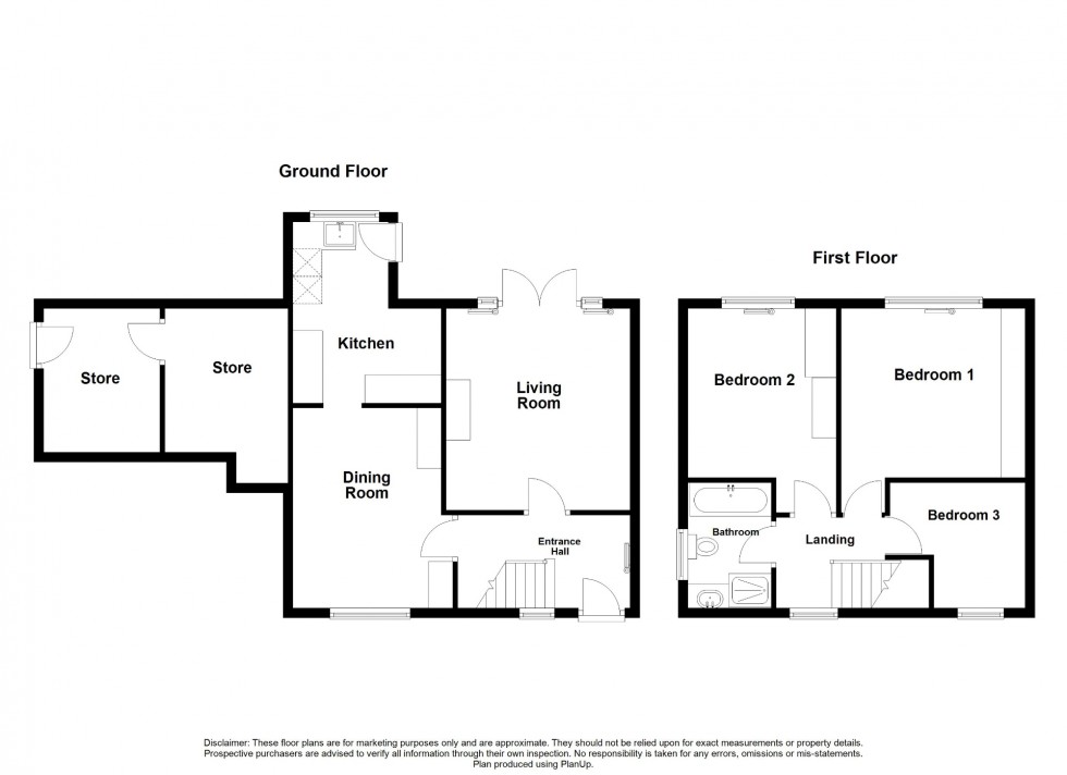 Floorplan for Thorpe Hill Drive, Heanor, DE75