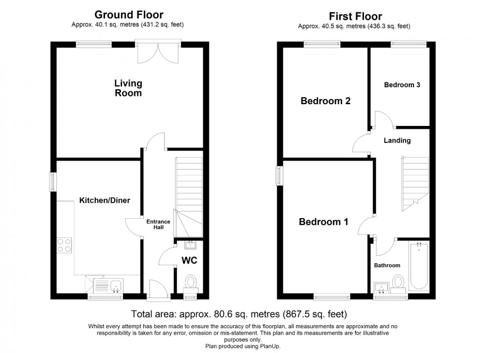 Floorplan for Duke Street, South Normanton, DE55