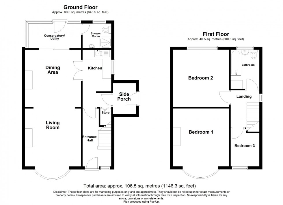 Floorplan for Bank Avenue, Sutton-In-Ashfield, NG17