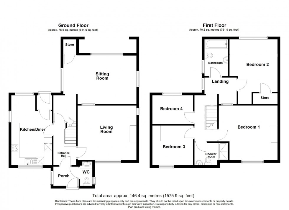 Floorplan for Goose Green Lane, Shirland, DE55