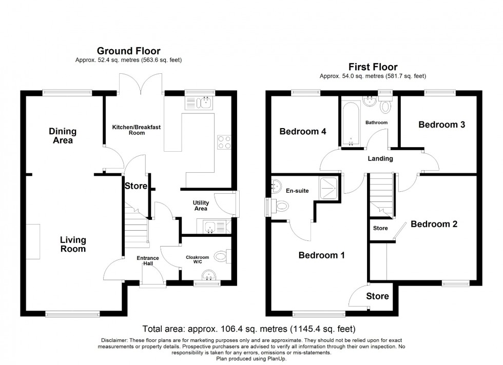 Floorplan for Ashton Close, Swanwick, DE55
