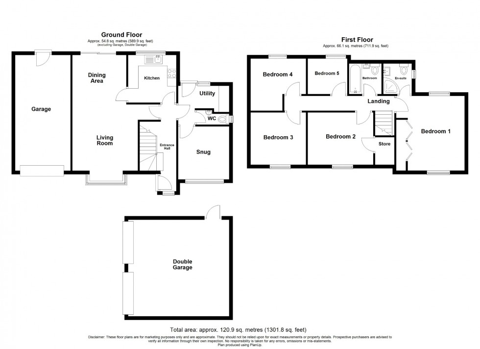 Floorplan for Linden Court, Clay Cross, S45