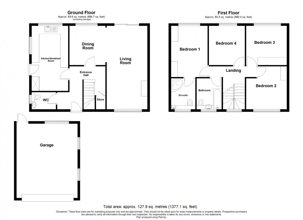 Floorplan for Town End, Shirland, DE55