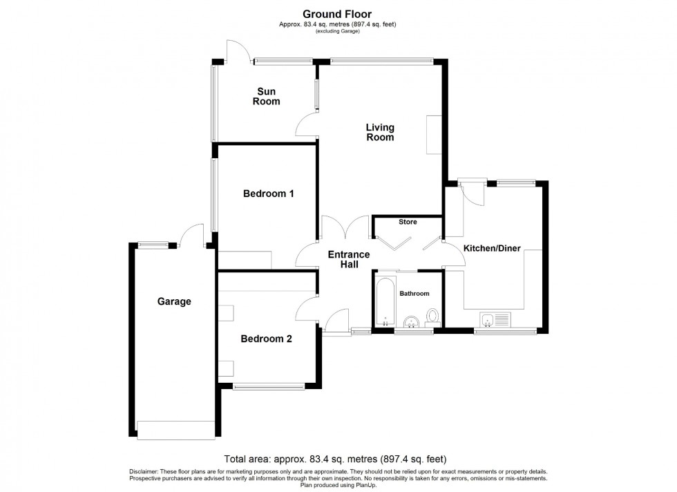 Floorplan for Briars Way, Ripley, DE5