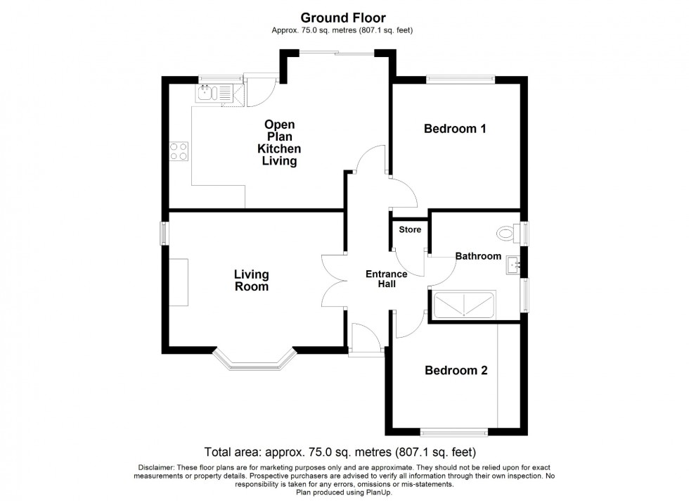 Floorplan for Arlington Drive, Swanwick, DE55