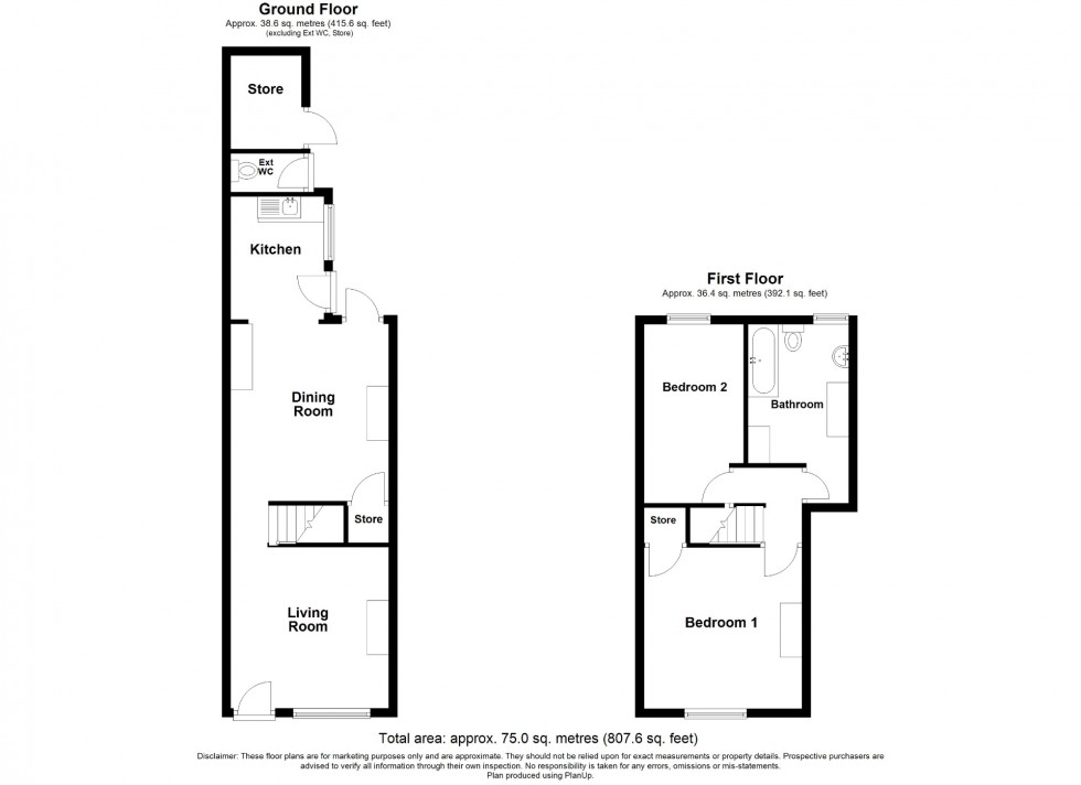 Floorplan for Hilcote Street, South Normanton, DE55