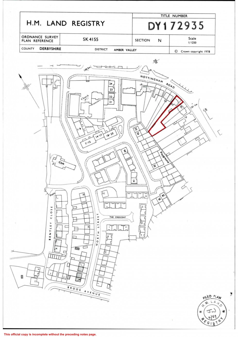 Floorplan for Nottingham Road, Alfreton, DE55