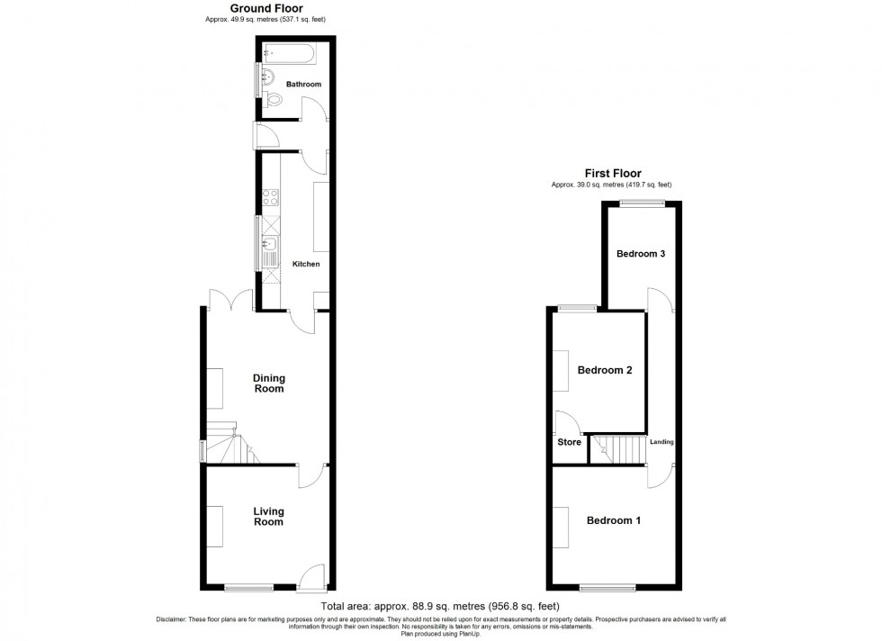 Floorplan for Main Road, Leabrooks, DE55