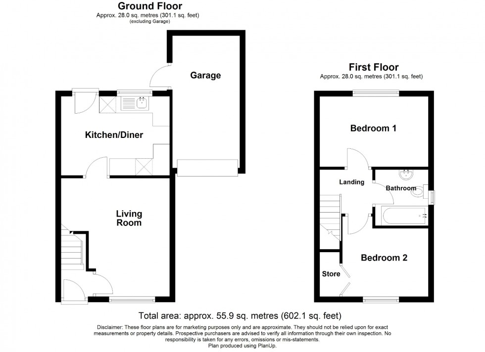Floorplan for Pinewood Close, Alfreton, DE55