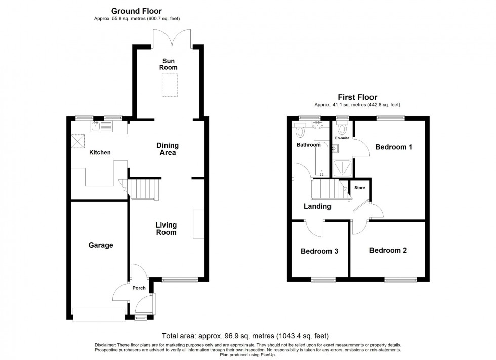 Floorplan for Blisworth Way, Swanwick, DE55