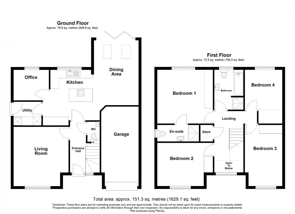 Floorplan for Elmtree Road, Stretton, DE55