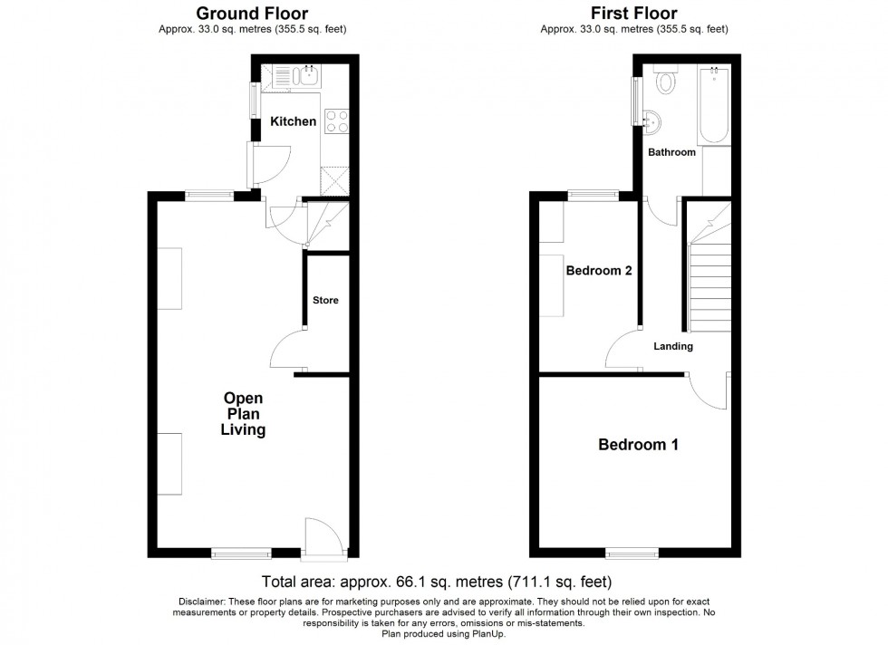 Floorplan for Albert Street, South Normanton, DE55